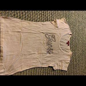 Guess “Bedazzled” White Shirt